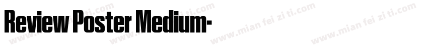 Review Poster Medium字体转换